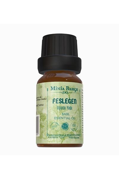 Minia Bahçe Bitki ve Sanat Atölyesi 100% Pure Basil Essential Oil - 10 Ml