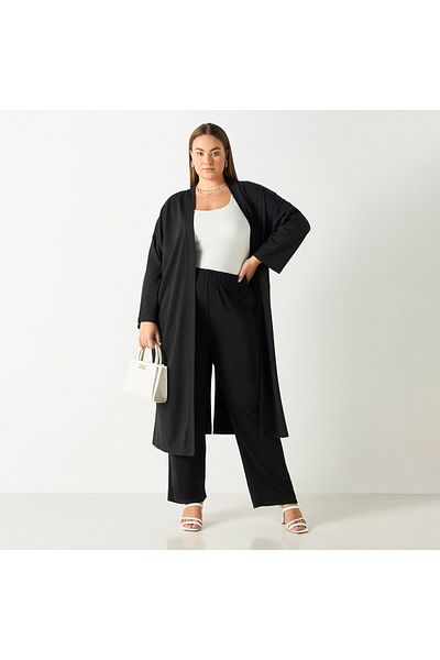 Ulla Popken Plus Size Ulla Popken Trousers with Elasticated Waistband