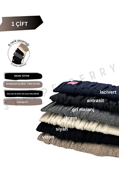 STEPPE BERRY Anthracite Modern Wool Leggings