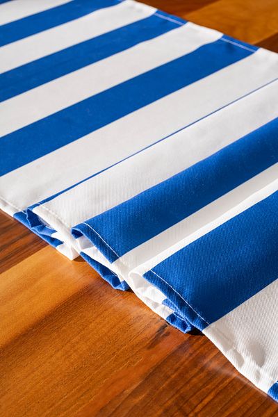 Alseko Concept Blue-White Stripe Patterned, Tasseled, 40X140Cm Runner