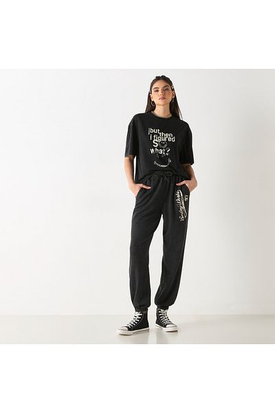 SP Characters SmileyWorld Print Joggers with Pockets and Drawstring Closure