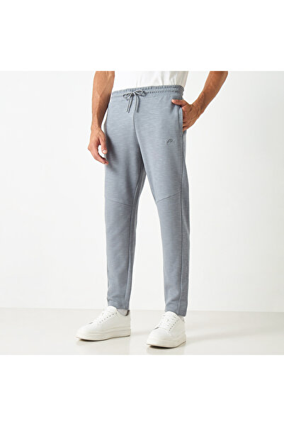 Kappa Textured Joggers with Drawstring Closure and Pockets