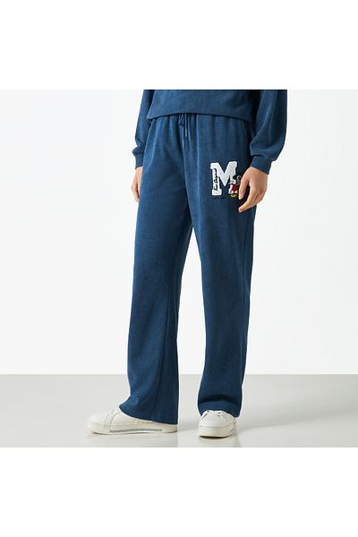 SP Characters Embroidered Track Pants with Drawstring Closure