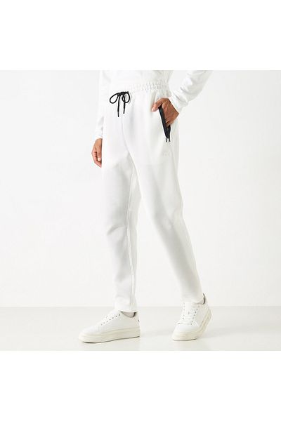 Kappa Track Pants with Drawstring Closure and Pockets
