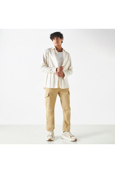 ECKO Unltd Solid Cargo Pants with Pockets