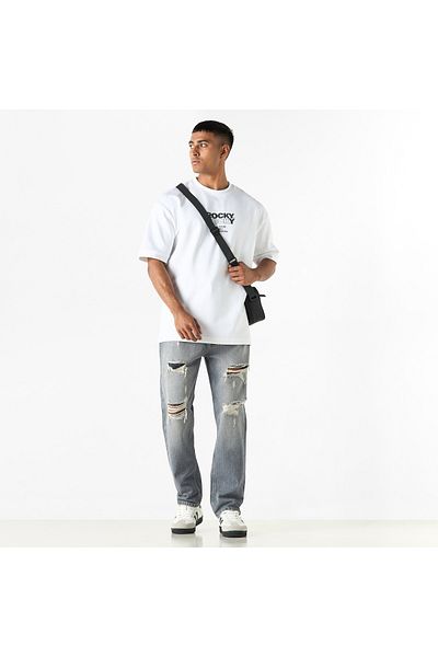 SP Characters Ripped Detail Jeans with Pockets