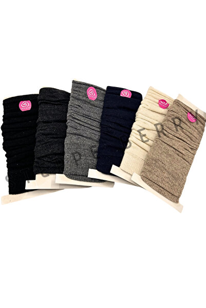 STEPPE BERRY Gray Melange Modern Wool Leggings