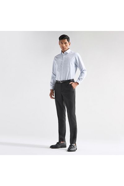 FAV Textured Regular Fit Flexi Waist Trousers with Pockets