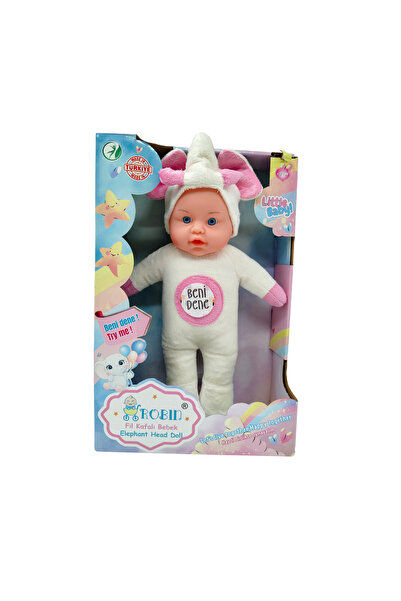 Global Toys Müzikli Fil Kafalı Oyuncak Bebek – Yumuşak Kumaş, 30 Cm