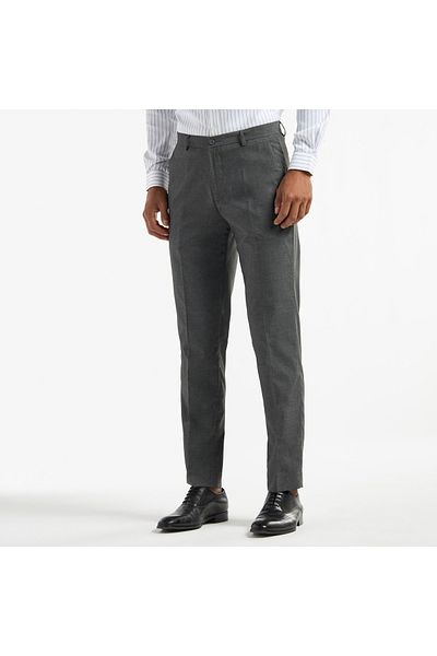 FAV Regular Fit Flexi Waist Trousers with Pockets and Button Closure
