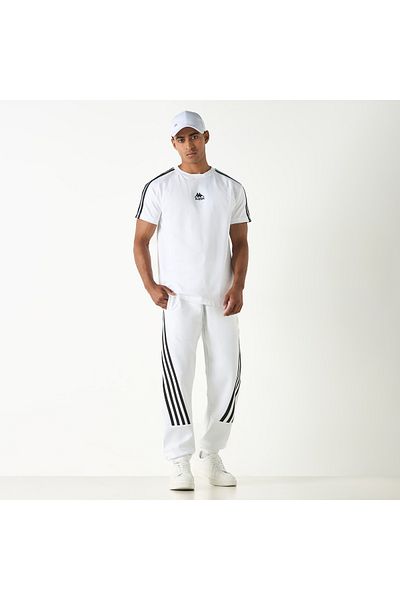 Kappa Striped Detail Joggers with Drawstring Closure and Pockets