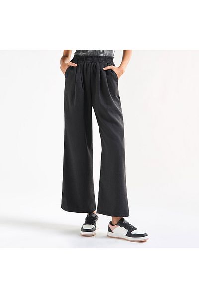 FAV Wide Leg Joggers with Elasticated Waistband and Pockets
