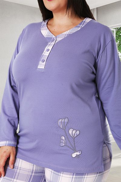 Bella Linda Cotton Plus Size Women's Pajama Set
