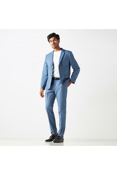 Iconic Solid Trousers with Button Closure