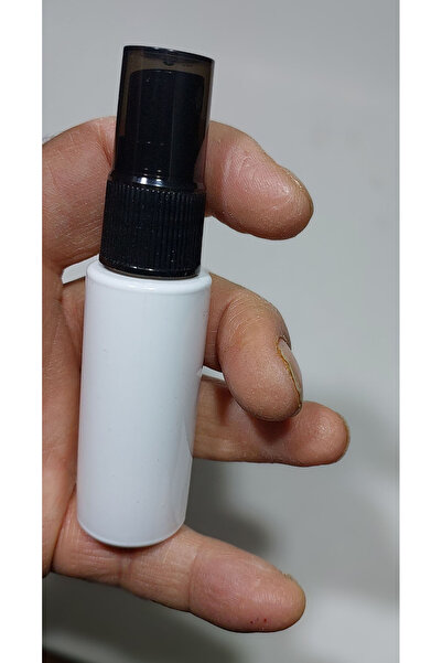Sampex 50 Adet Boş Sprey beyaz opak Şişesi 30 ml siyah Sprey Başlıklı