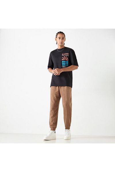 Kappa Logo Detail Joggers with Drawstring Closure