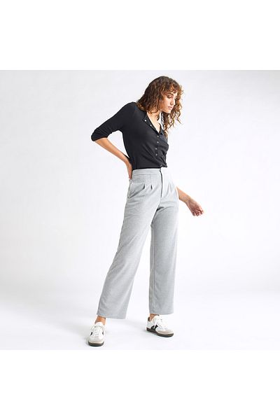 FAV Textured Wide Leg Pants with Pockets