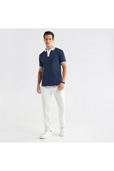 FAV Regular Fit Pants with Flexi Waist and Pockets