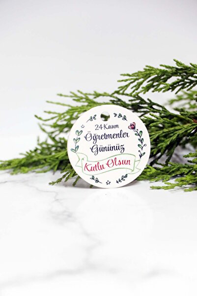 Vice Öğretmenler günü etiketi - Öğretmenler Gününüz Kutlu Olsun baskılı 60 Adet etiket (4 Cm )