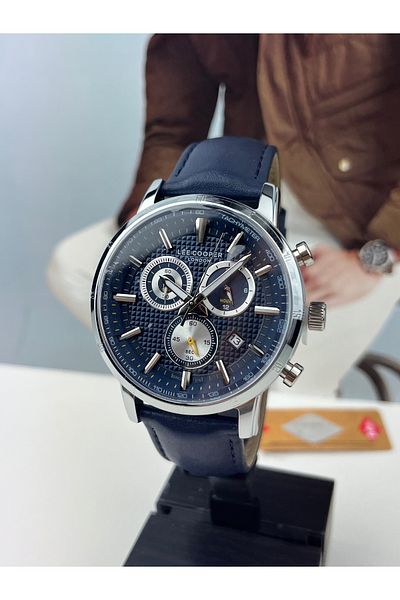 Lee Cooper DARK BLUE MEN'S WRISTWATCH 5 ATM WATERPROOF