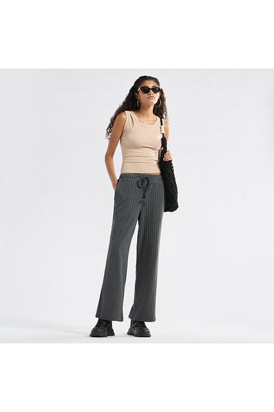 FAV Textured Pants with Drawstring Closure