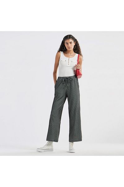 FAV Striped Pants with Drawstring Closure