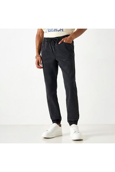 Lee Cooper Joggers with Drawstring Closure and Pockets