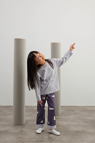 Hays Kız Çocuk Pamuklu Uzun Kollu Pijama Takımı