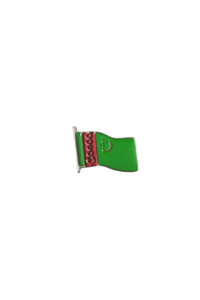 Turkmenistan Flag Metal Lapel Badge 1 Piece