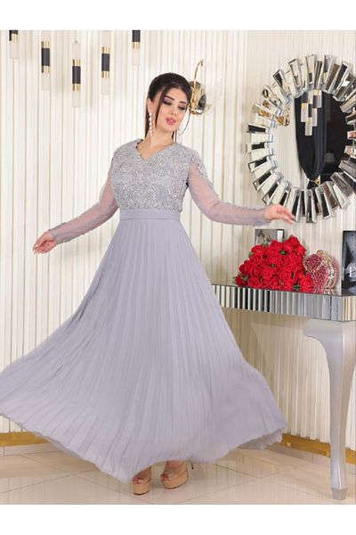Helen Fashion Chiffon Pleated and Belted Strap Evening Dress for Graduation