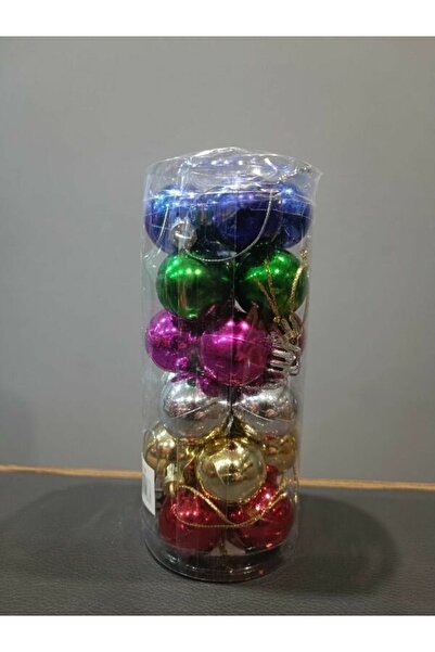 Mini Parti كرة Yeilbasi Ornament Lux 3 سم متعددة الألوان - متجر حفلات صغير مك...