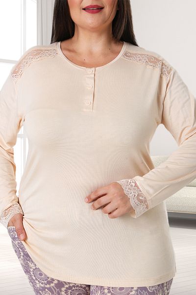 Bella Linda Viscose Plus Size Women's Pajama Set