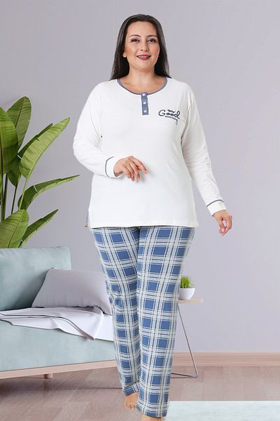 Bella Linda Cotton Plus Size Women's Pajama Set
