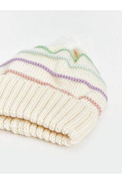 LC Waikiki Lw - Baby Girl Beret with Pompom Detail