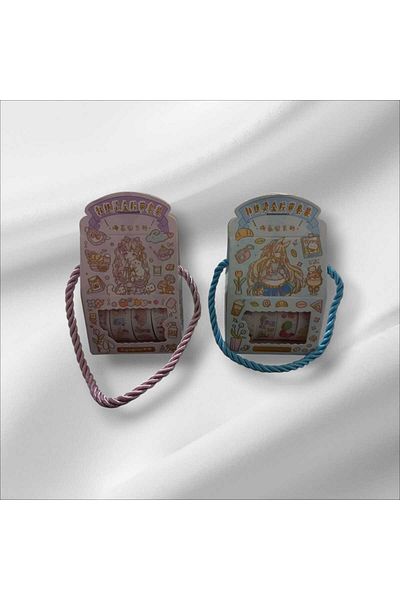 Mucizelerevi Soft Patterned Washi Tape - 4 Pieces 1cm X 50cm Decorative Tape Set
