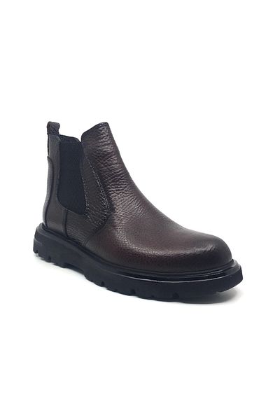 Taşpınar Ayakkabı 100% Leather Men's Daily Comfortable Lightweight Non-Slip Eva Sole Winter Chelsea Boots New Season