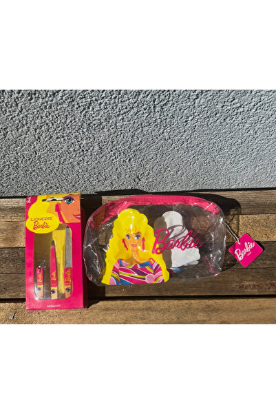 Barbie Tırnak Seti ve Makyaj Çantası , ikili Set.