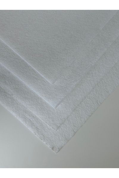 Farchel White Color Meter Thin Felt Fabric - Felt 1 mm Activity Felt Colored Felt 1 Meter 100X100Cm