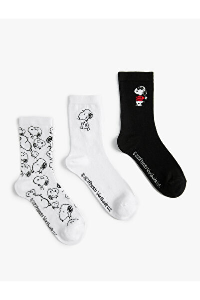 Koton Snoopy 3-Piece Socks Licensed Patterned