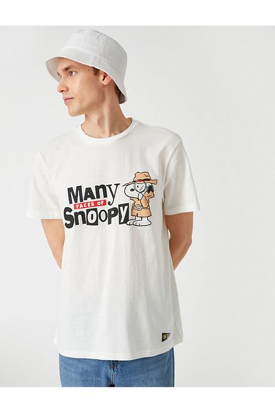 Koton Τυπωμένο μπλουζάκι Snoopy με άδεια χρήσης