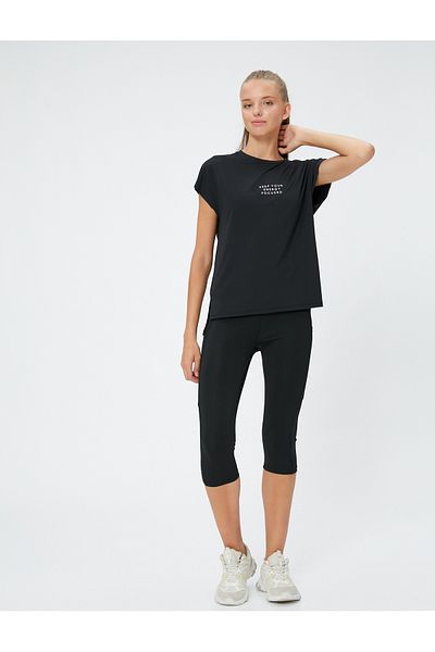 Koton Short Biker Tights Basic High Waist