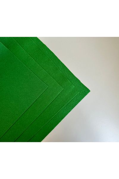 Farchel Green Color Meterage Thin Felt Fabric - Felt 1 mm Activity Felt Colored Felt 1 Meter 100X 100cm