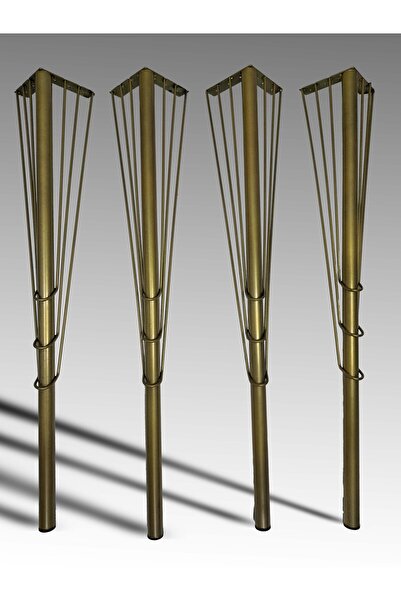 VennaHome Gold 75cm-4'lü Demir Masa Ayak, Demir Ayak , Dresuar Ayağı, Masa Ayağı, Demir Ayaklar, Masa Ayakları
