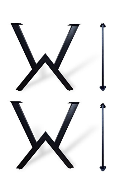 VennaHome 73cm-2'lü Demir Masa Ayak, Demir Ayak , Masa Ayağı, Demir Ayaklar, ...