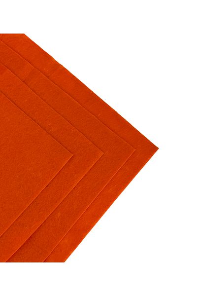Farchel Orange Color Meter Thin Felt Fabric - Felt 1 mm Activity Felt Colored Felt 1 Meter 100X100Cm