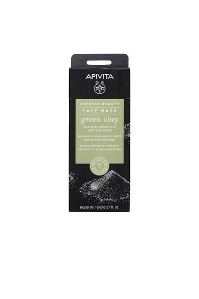 Apivita Express Beauty Mascarilla Facial Limpieza Profunda Con Arcilla Verde 2 X Apivita 8 ml
