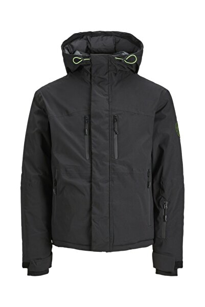 Jack & Jones Μαύρη ανδρική ζώνη Jacroma - Noos 12242687-Μαύρη