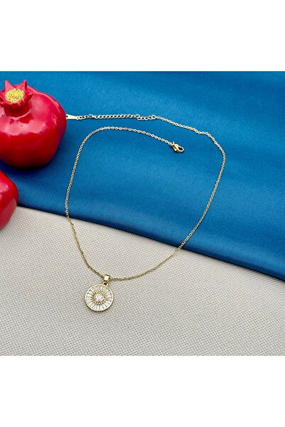 Opia Takı & Aksesuar الصلب الزركون حجر ديزي نهاية سلسلة قلادة