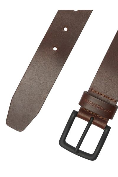 Jack & Jones Мъжки кожен колан Jacroma - цвят Coffee, Noos, Brownston 12242687