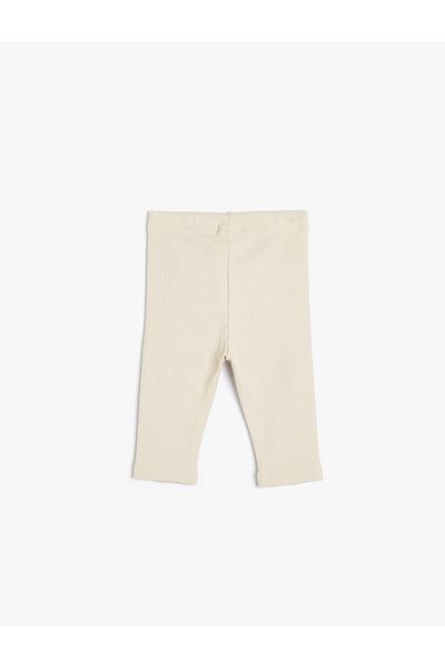 Koton Basic Capri Tights Corded Elastic Waist Cotton